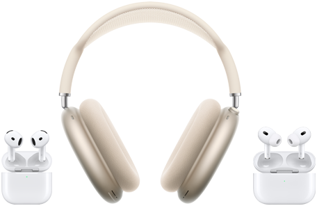 Gedeelte over AirPods met verkrijgbare draadloze oordopjes